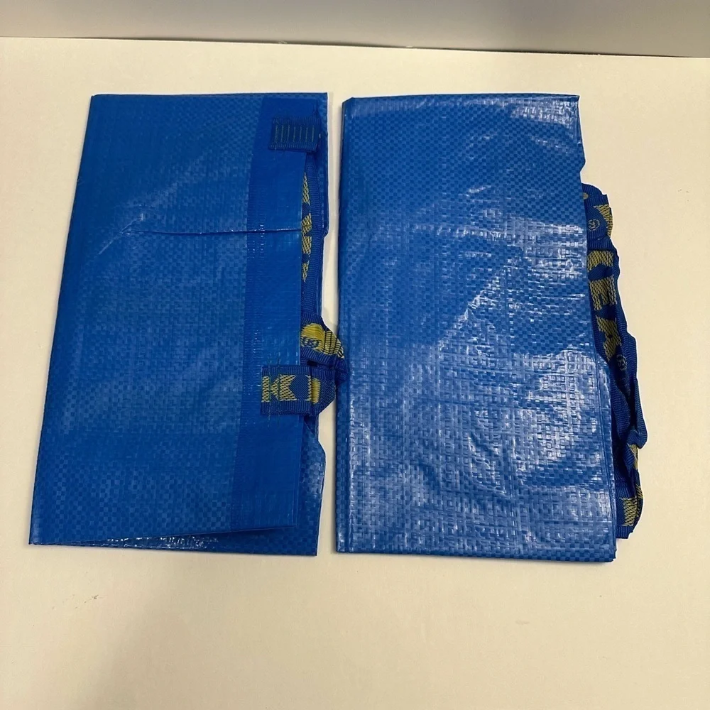 (Set of 2) NEW Ikea FRAKTA Shopping bag, large, blue